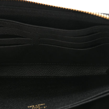 Louis Vuitton Empreinte Monogram Giant Zippy Wallet Black Beige 5 of 7