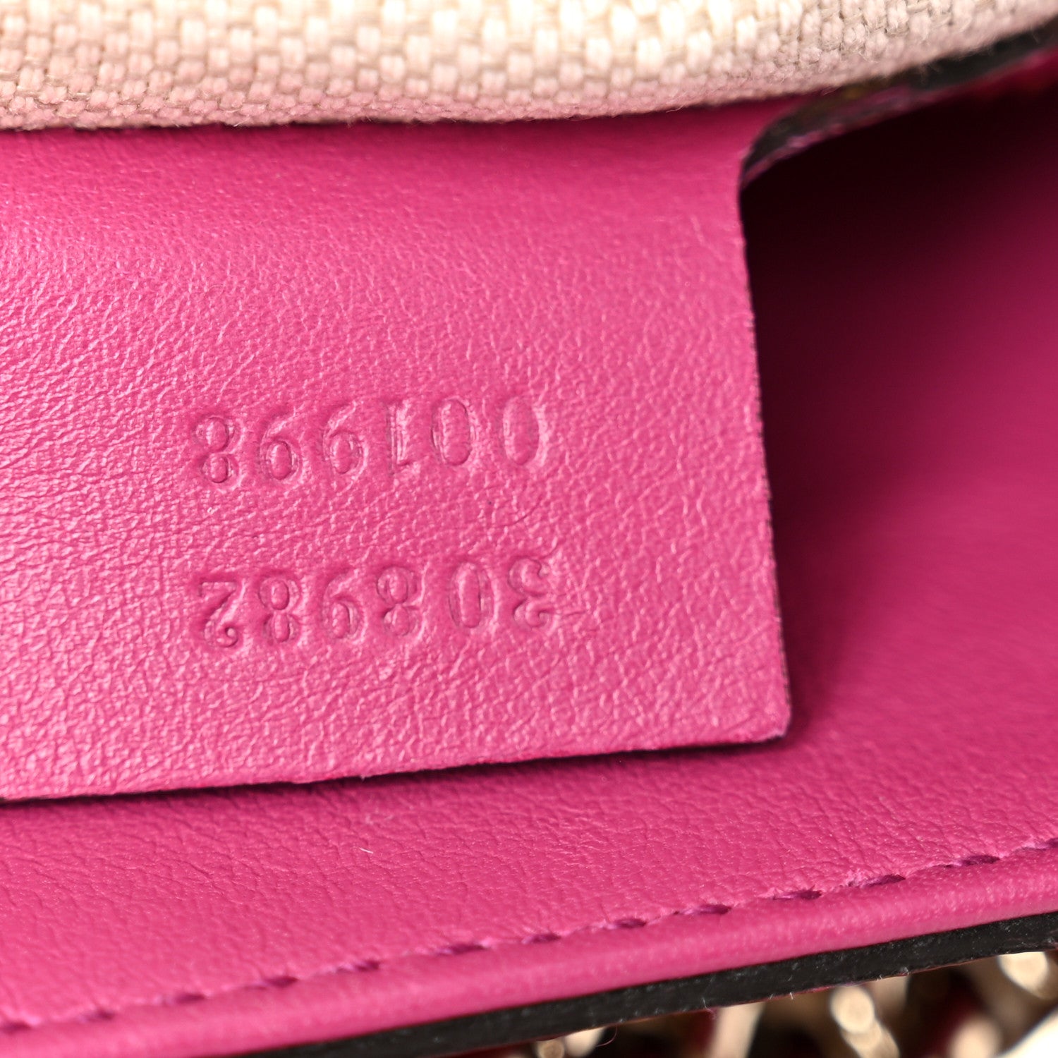 Gucci Vernice Naplack Medium Soho Chain Shoulder Bag Bright Bouganville 7 of 10