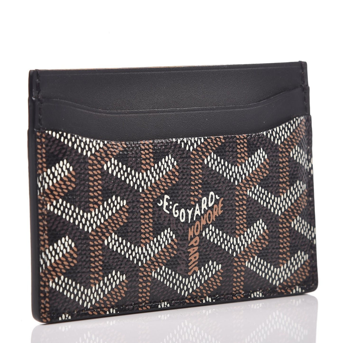 Goyardine Saint Sulpice Card Holder Black