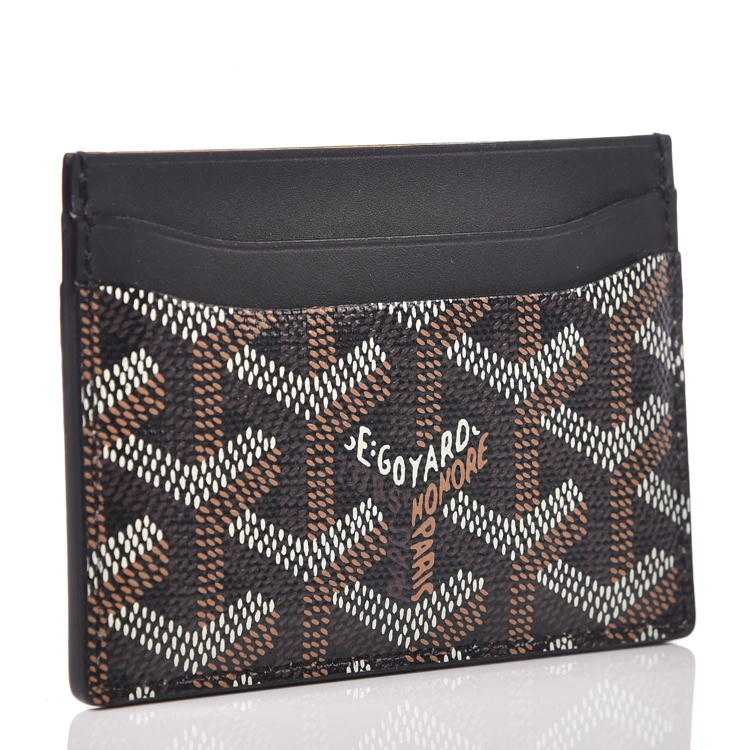 Goyard Goyardine Saint Sulpice Card Holder Black 3 of 6