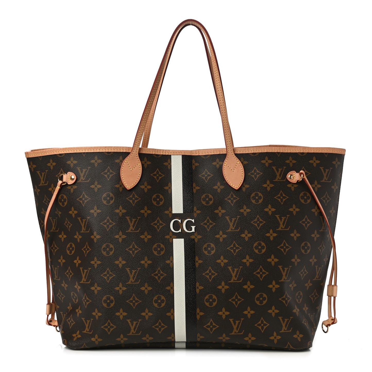 Monogram My LV Heritage Neverfull GM White Black