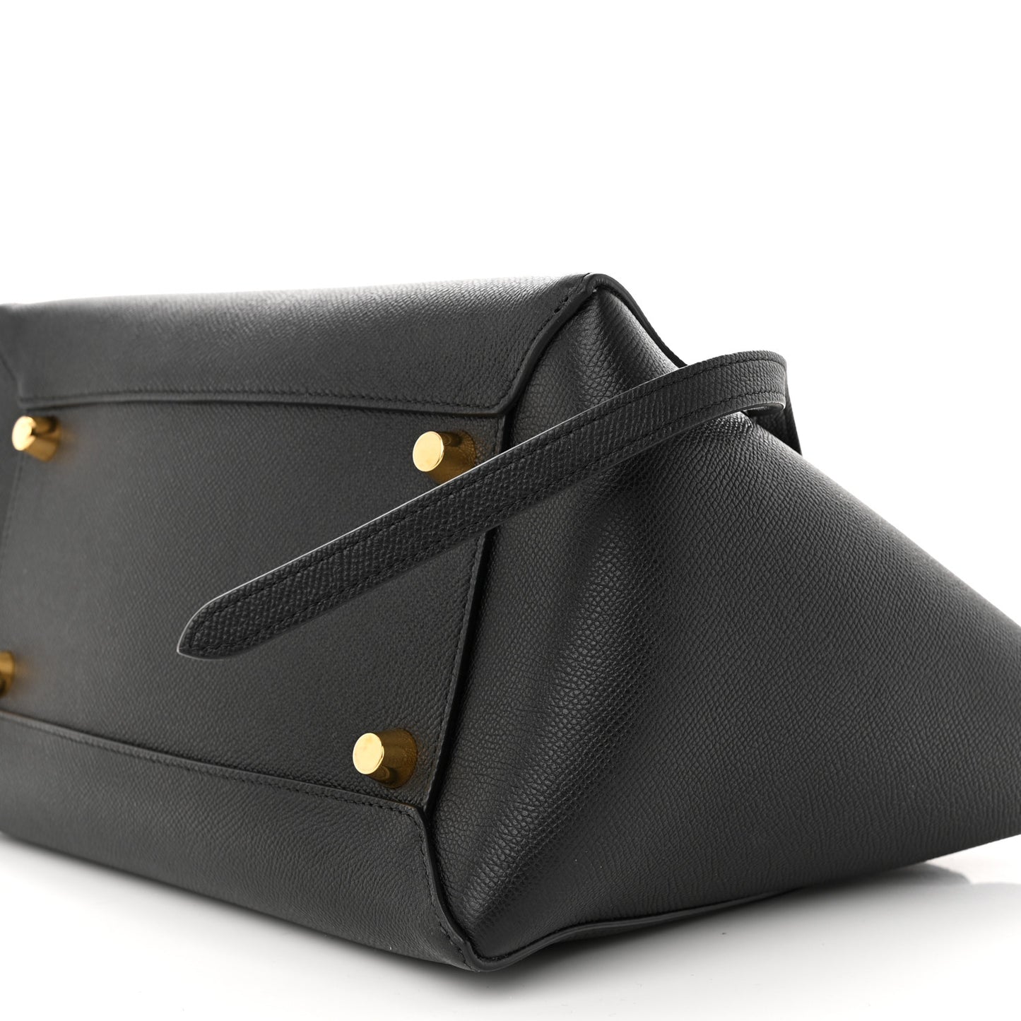 Grained Calfskin Mini Belt Bag Black