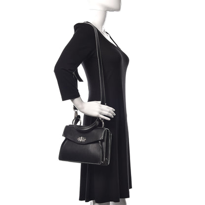 Proenza Schouler Smooth Calfskin Small Hava Top Handle Bag Black 2 of 11
