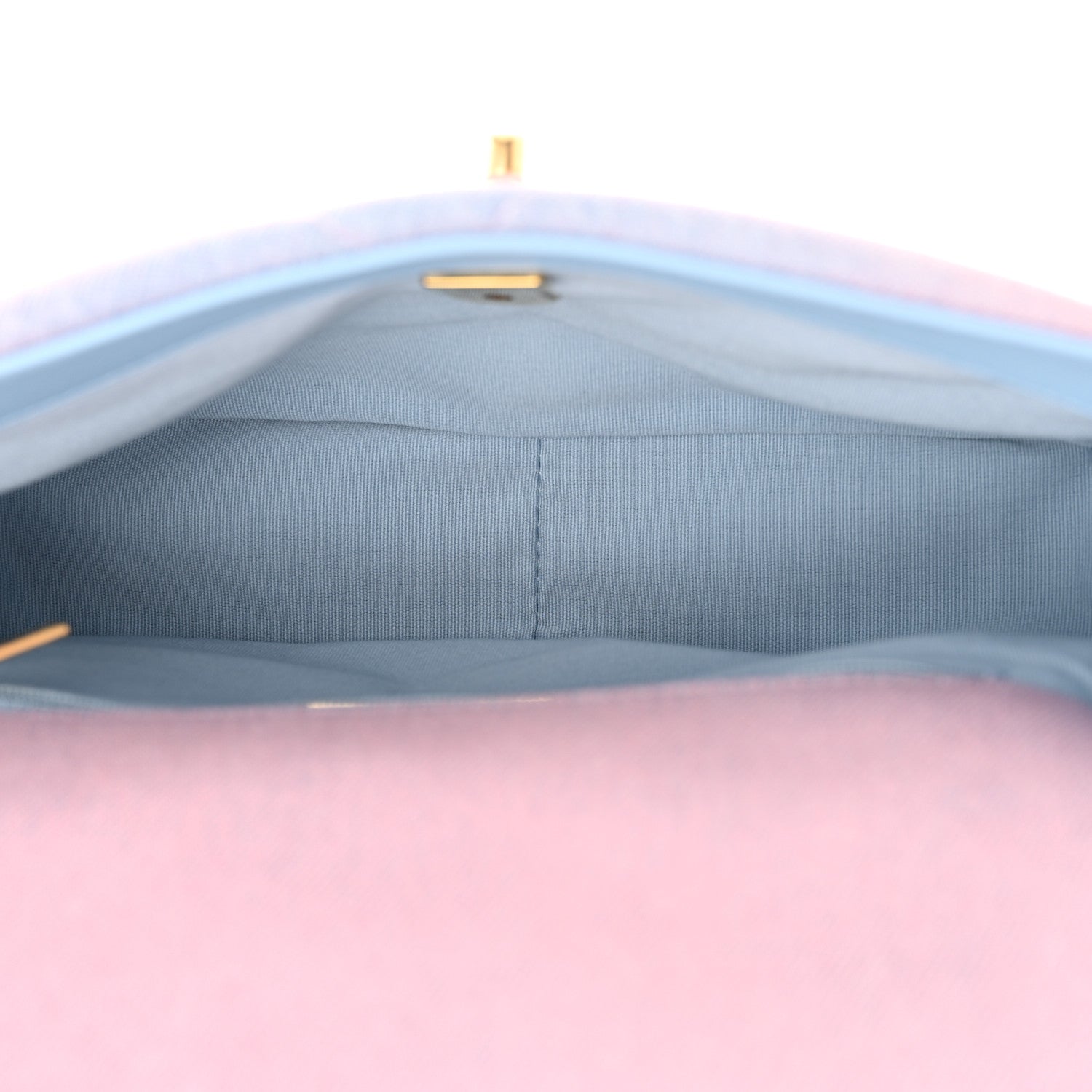 Chanel Denim Quilted Medium Chanel 19 Flap Blue Pink 5 of 11