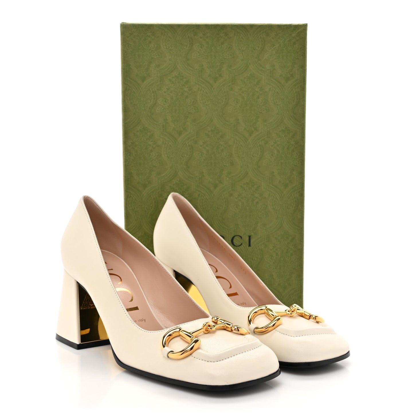 Malaga Kid Horsebit Pumps 38.5 Mystic White