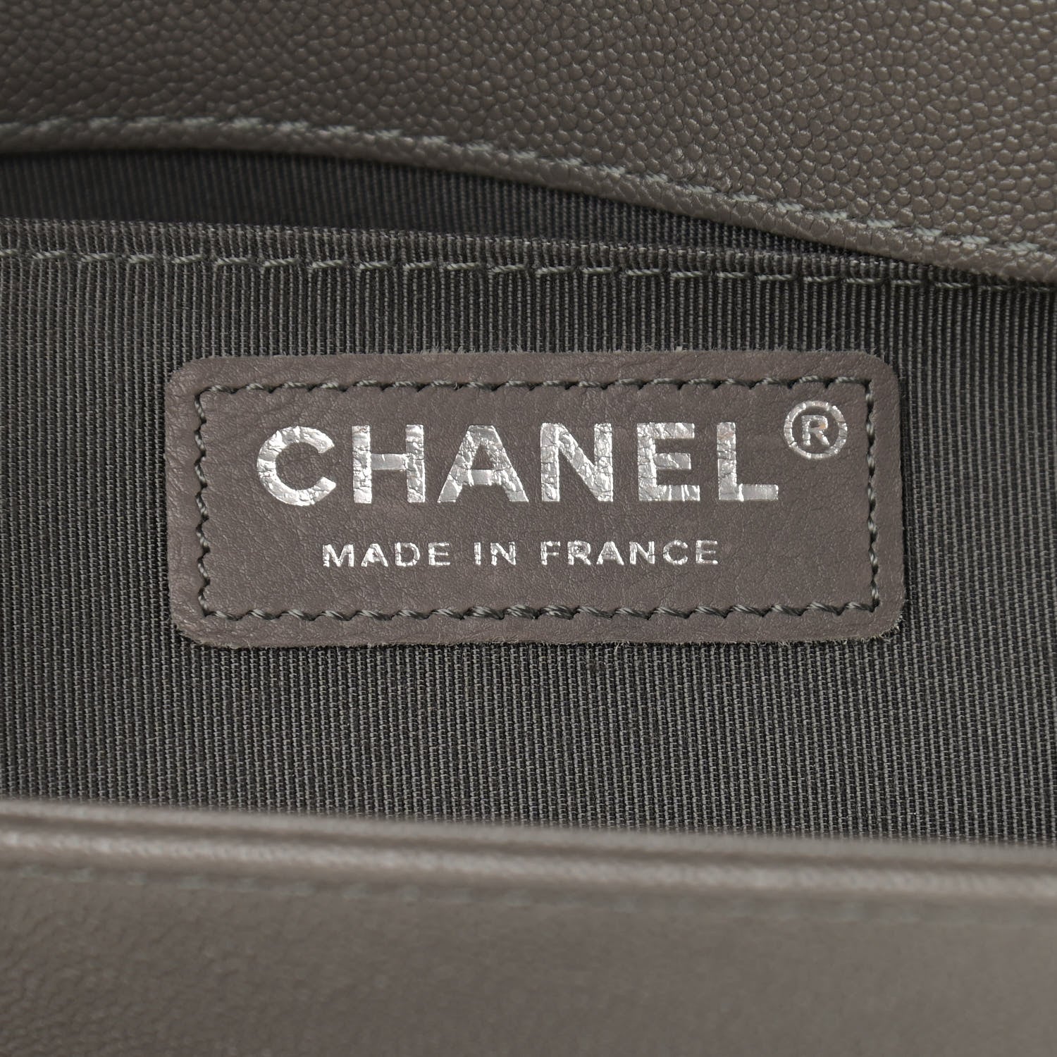 Chanel Caviar Quilted Medium Boy Flap Grey 6 of 11