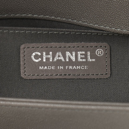Chanel Caviar Quilted Medium Boy Flap Grey 6 of 11