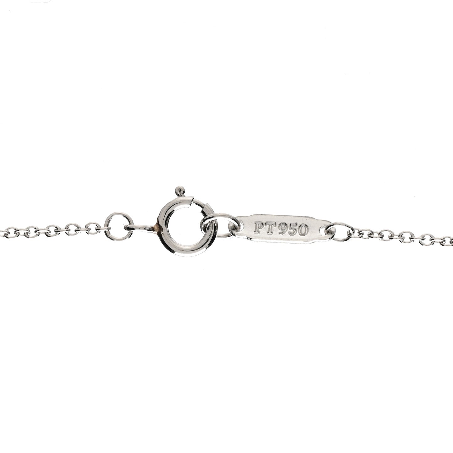 Platinum 18K Yellow Gold Diamond Floret Key Pendant Necklace