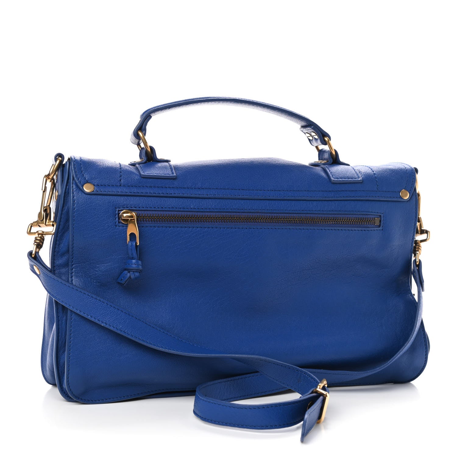 Proenza Schouler Lambskin Medium PS1 Satchel Royal Blue 3 of 10