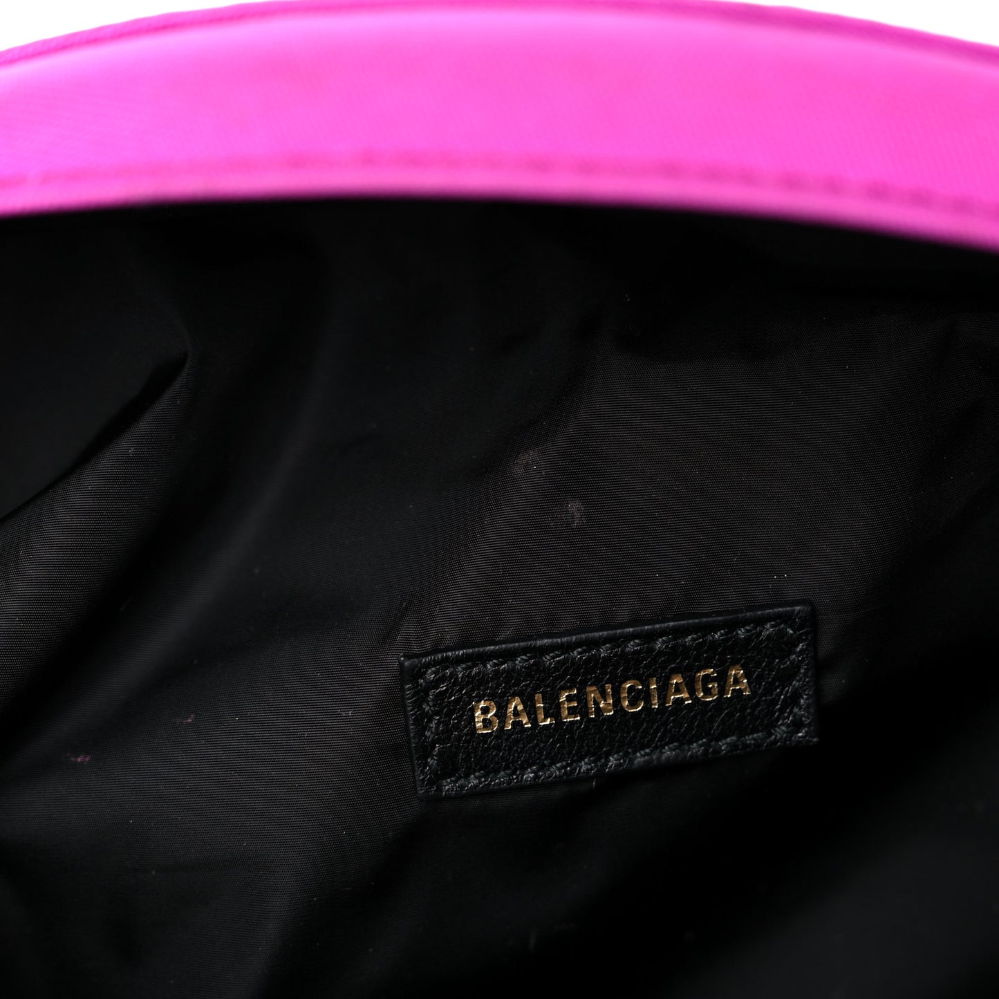 Sport Nylon Logo Embroidered Small Wheel Beltpack Fuchsia Black
