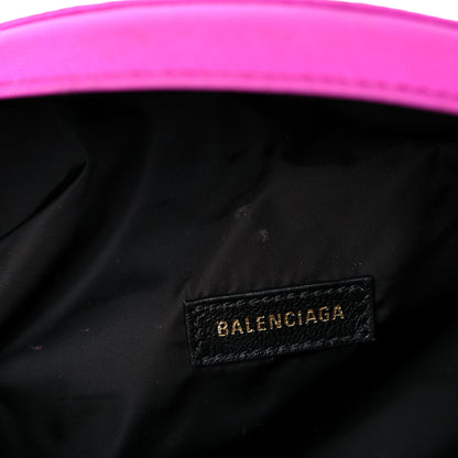 Balenciaga Sport Nylon Logo Embroidered Small Wheel Beltpack Fuchsia Black 12 of 18