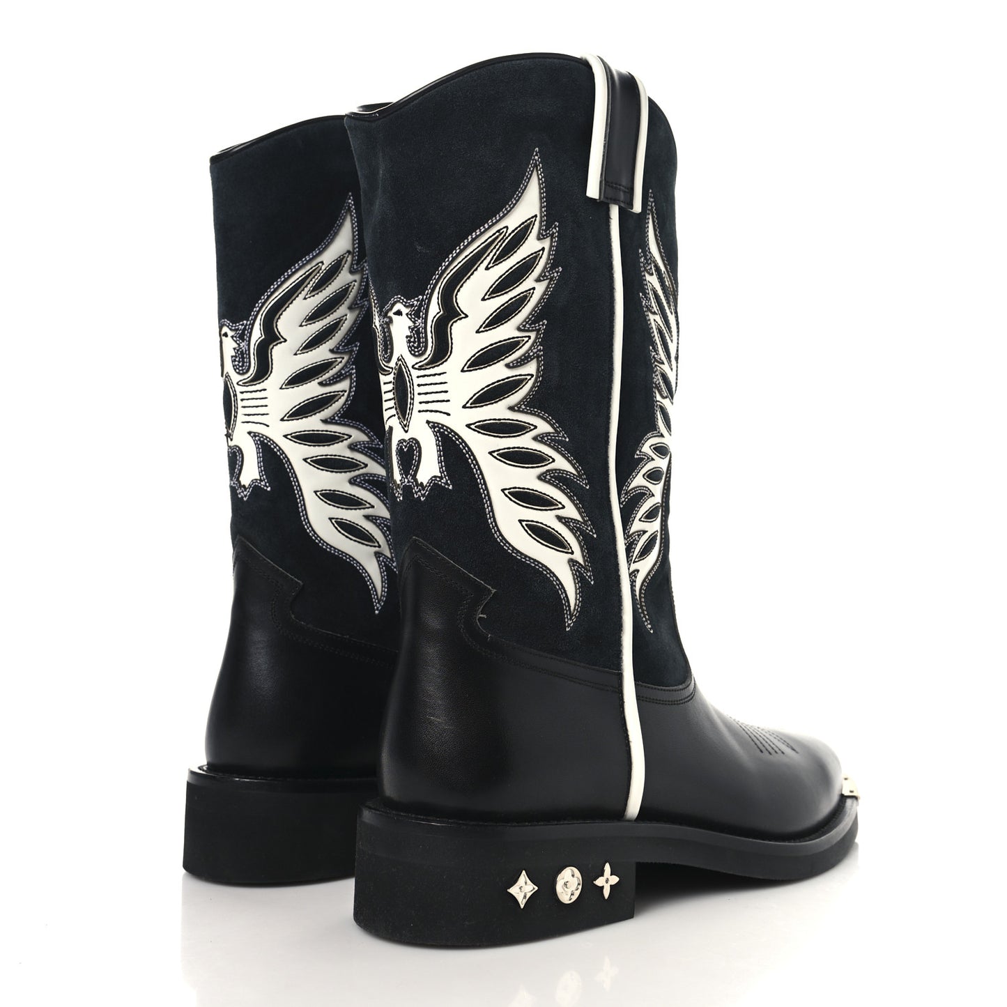 Calfskin Canyon Mens Cowboy Boots 10 Black