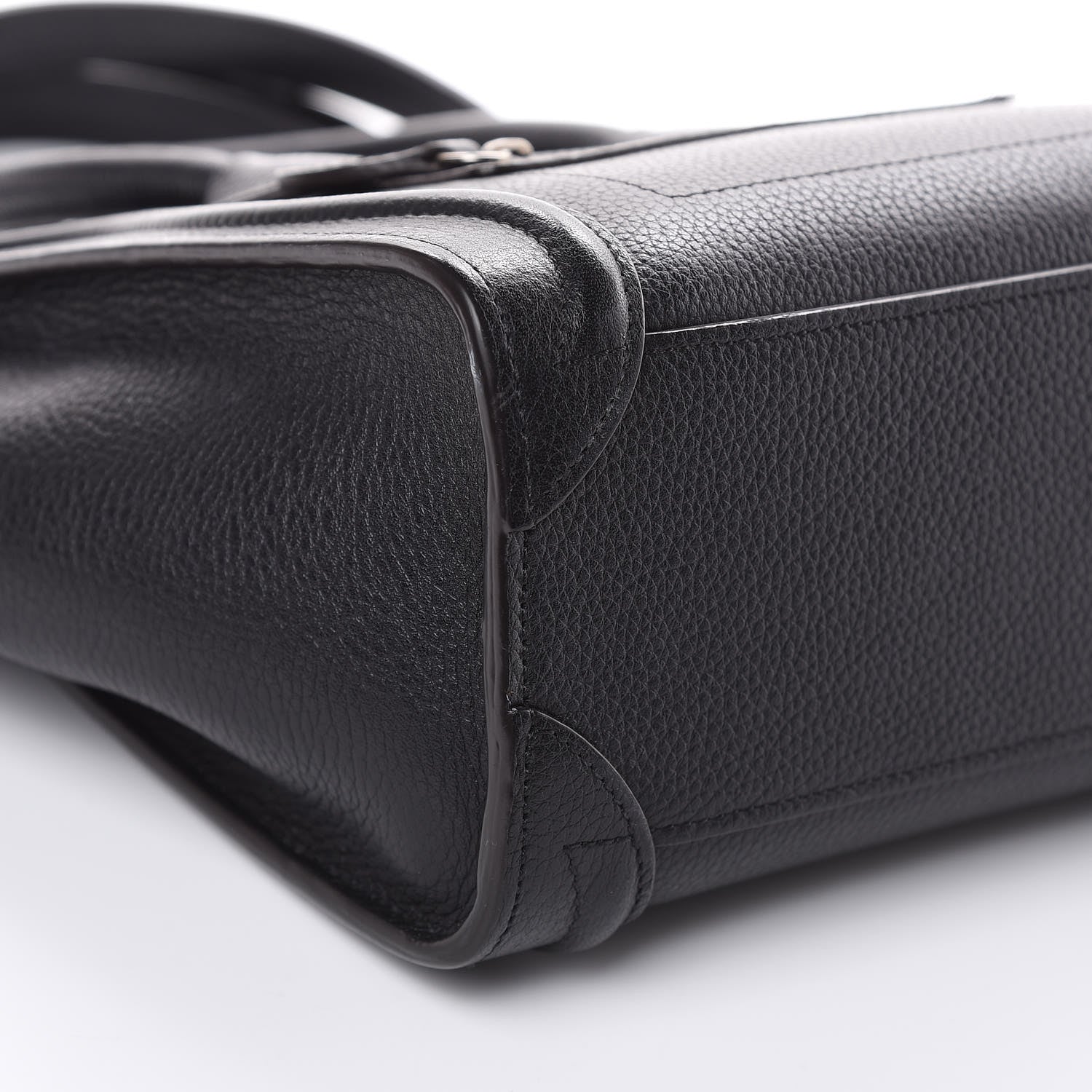 Celine Drummed Calfskin Nano Luggage Black 7 of 13