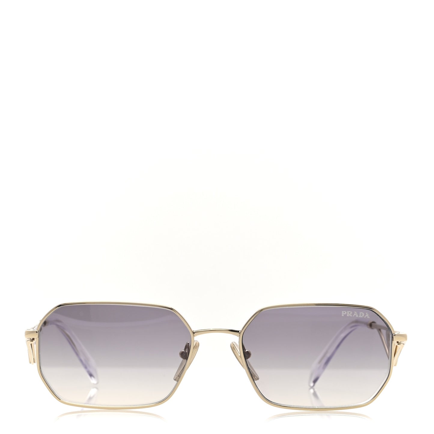 Metal Symbole Triangle Logo Sunglasses SPR A51 Gold Blue