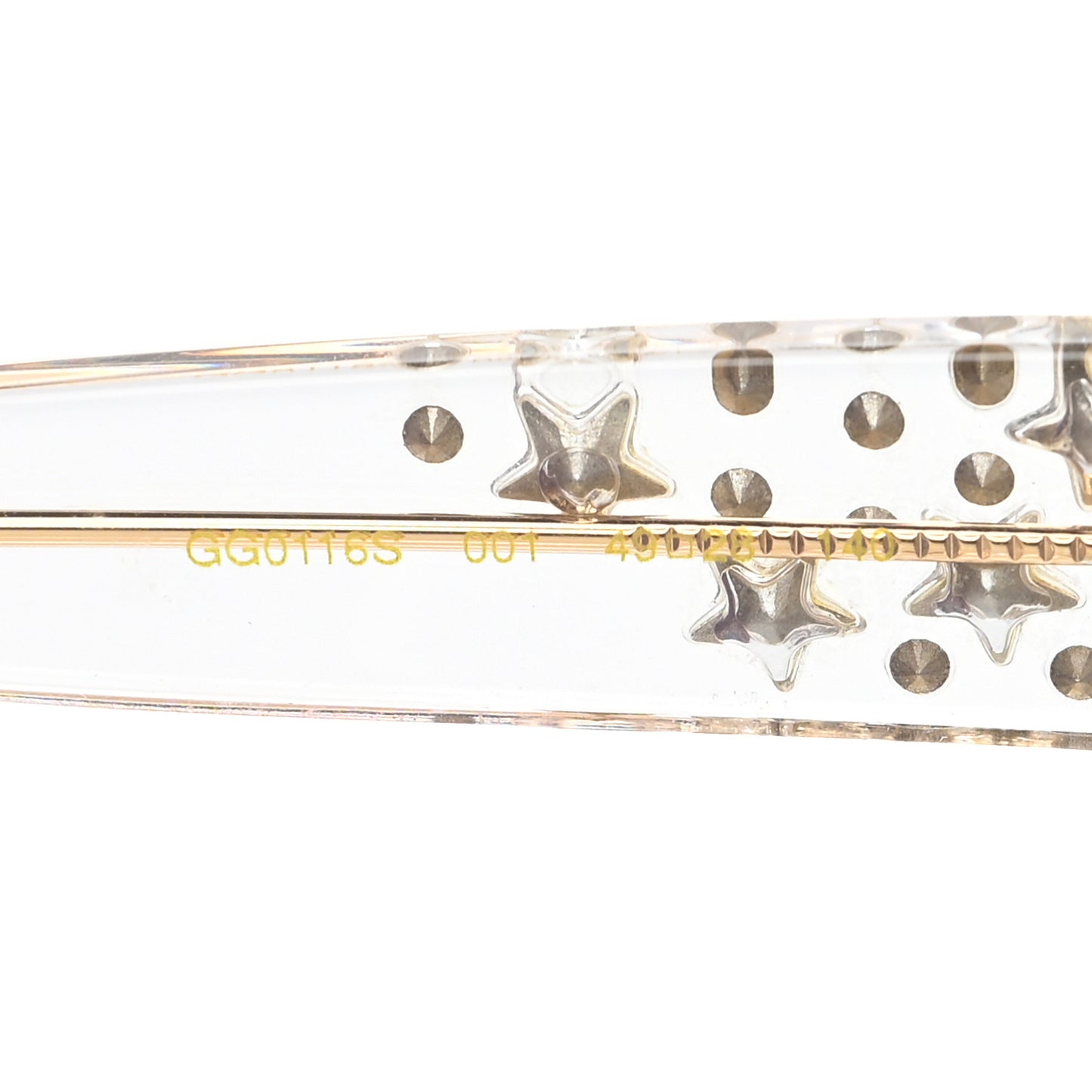 Acetate Crystal Oversize Mirrored Star Sunglasses GG0116S