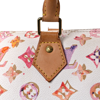 Louis Vuitton Watercolor Aquarelle Speedy 35 White 8 of 27