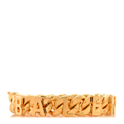 Balenciaga Metal Logo Chain Bracelet M Gold 1 of 5