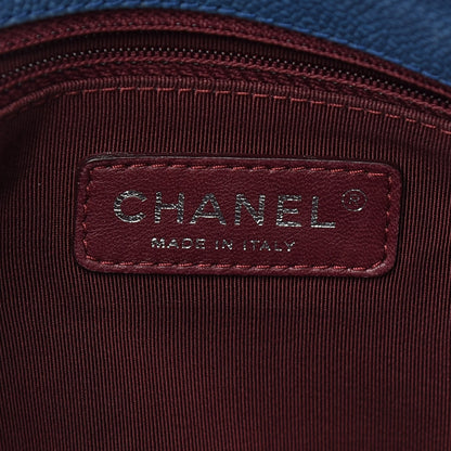 Chanel Caviar Quilted French Riviera Hobo Blue 6 of 9