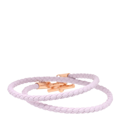 Hermes Swift Glenan Double Tour Bracelet T1 Mauve Pale 2 of 3