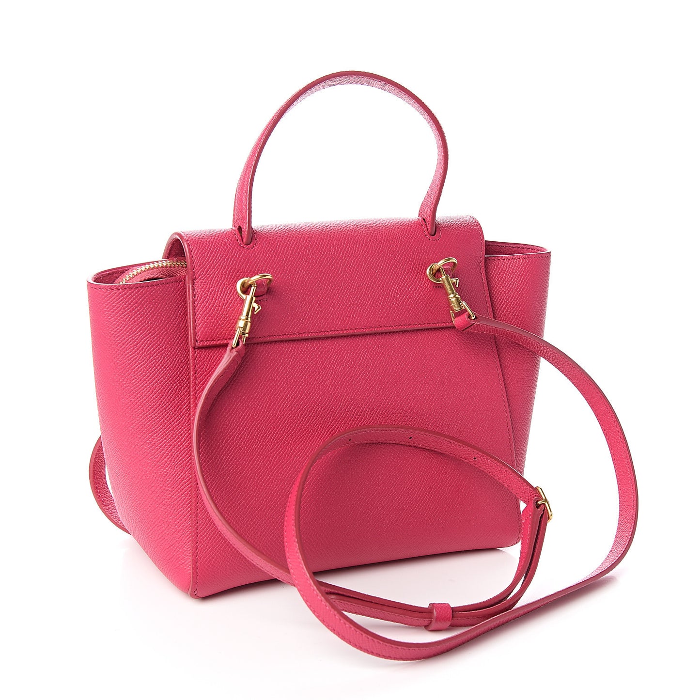 Grained Calfskin Nano Belt Bag Pink