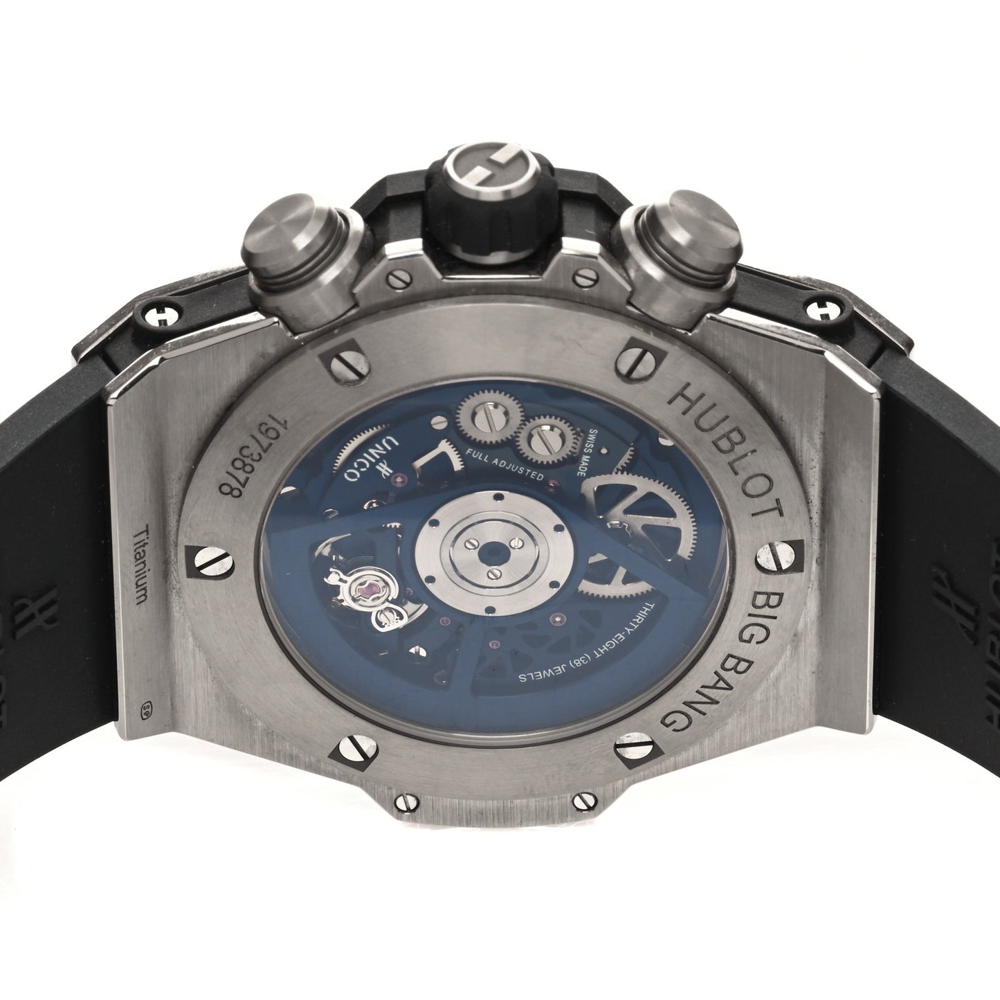 Titanium Rubber 45mm Big Bang Unico Automatic Watch Blue 411.NX.5179.RX