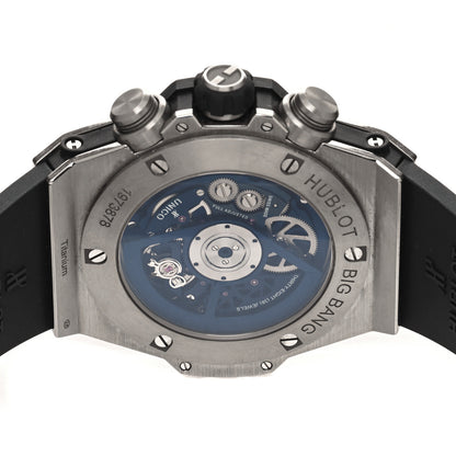 Hublot Titanium Rubber 45mm Big Bang Unico Automatic Watch Blue 411.NX.5179.RX 4 of 5