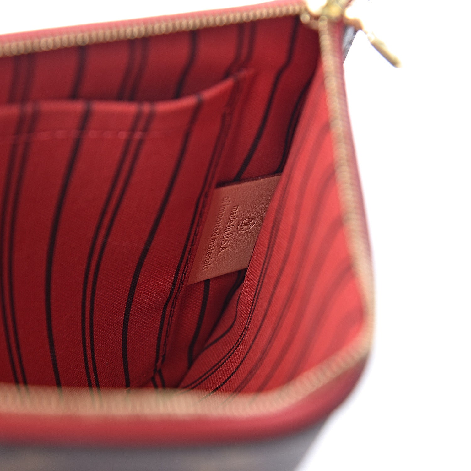 Louis Vuitton Monogram Neverfull MM GM Pochette Cherry 8 of 13