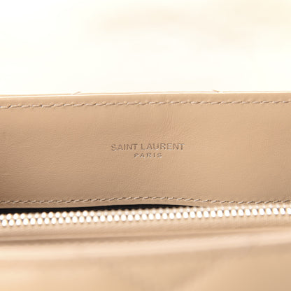 Saint Laurent Calfskin Y Quilted Monogram Medium Loulou Chain Satchel Nude Powder 9 of 11