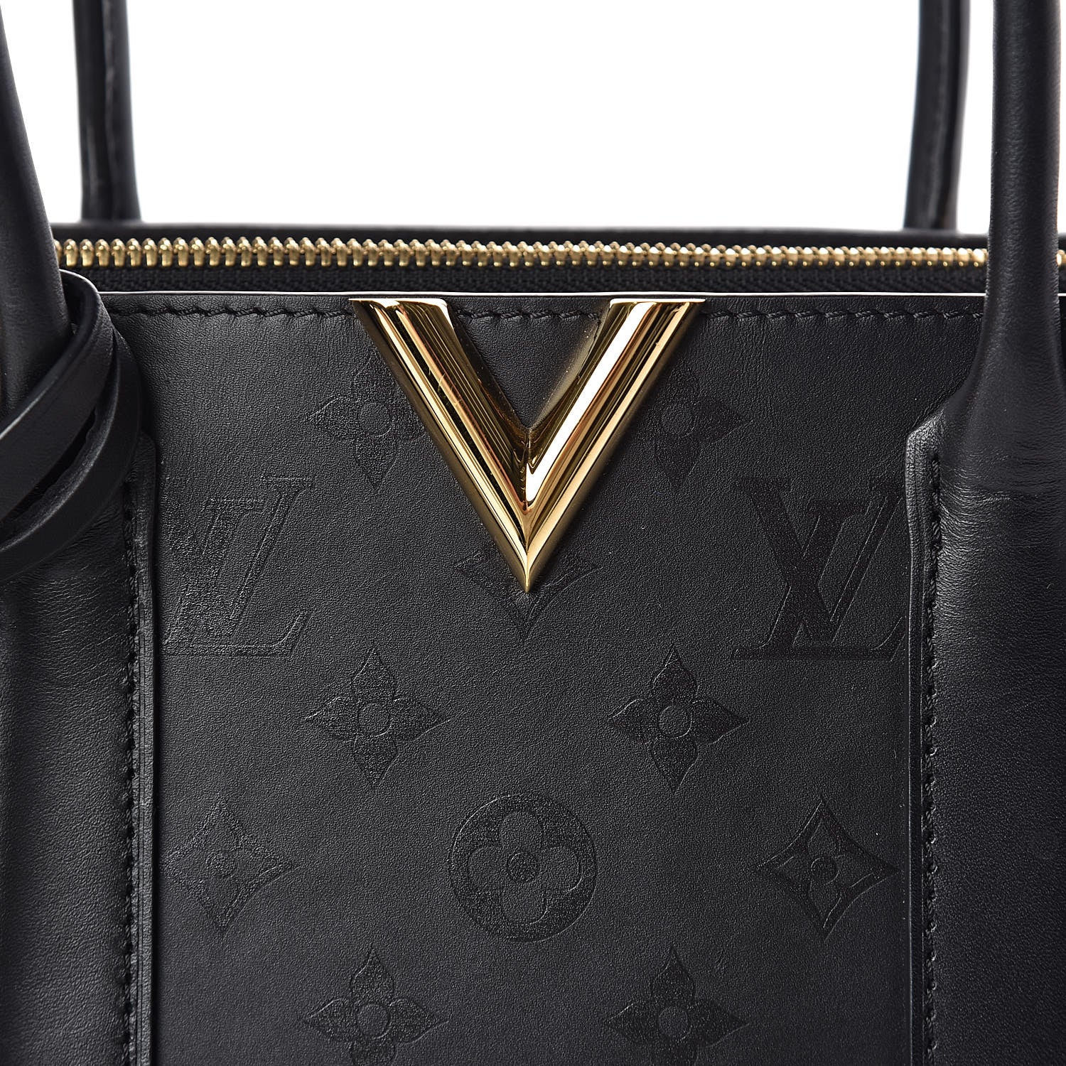 Louis Vuitton Monogram Cuir Plume Very Tote GM Black 10 of 10