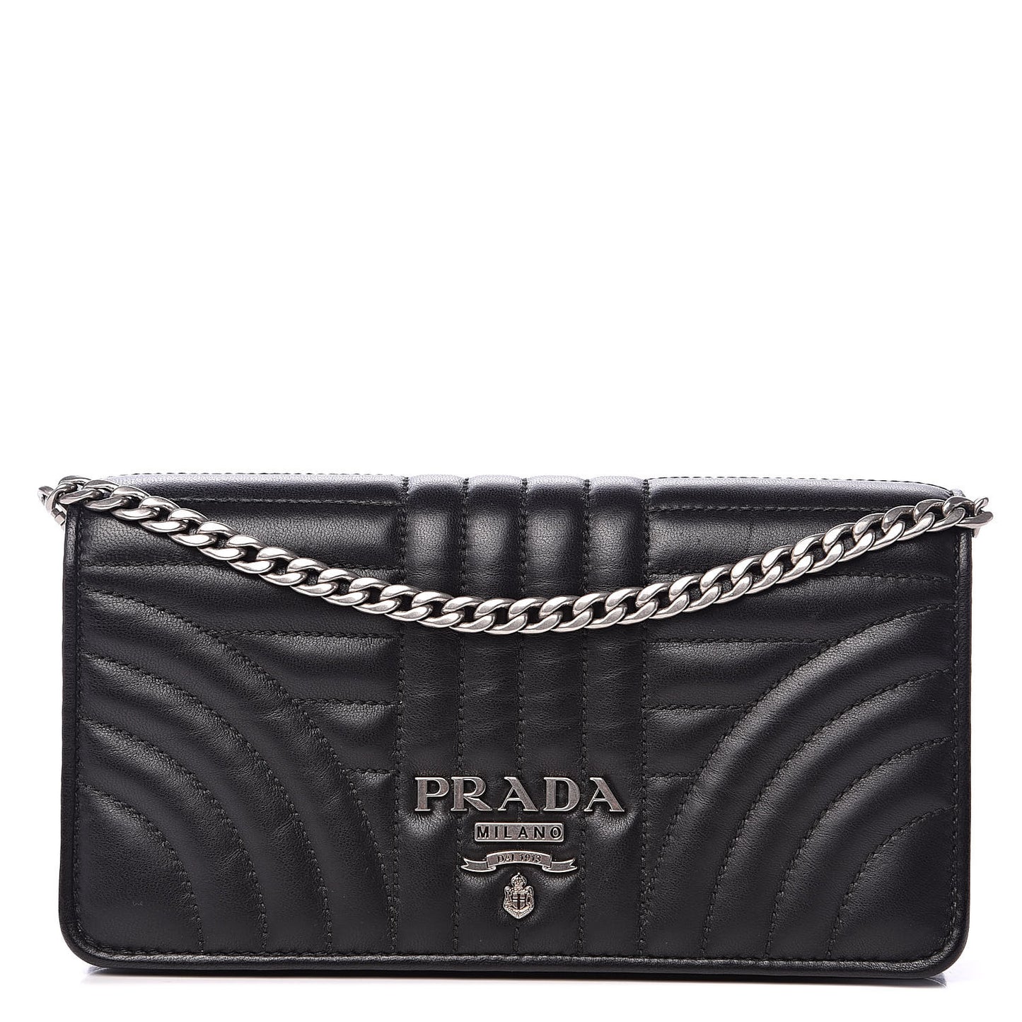 Nappa Impunture Diagramme Chain Wallet Black