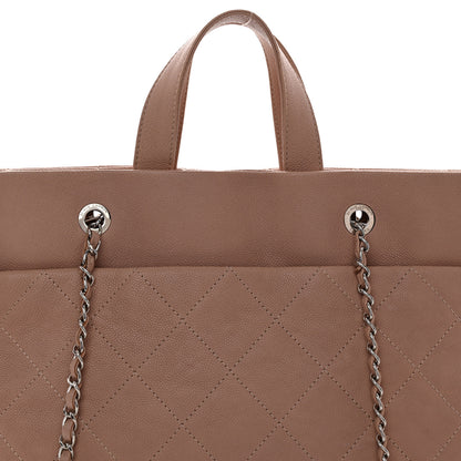 Chanel Caviar Quilted Shopping Tote Pink 8 of 12