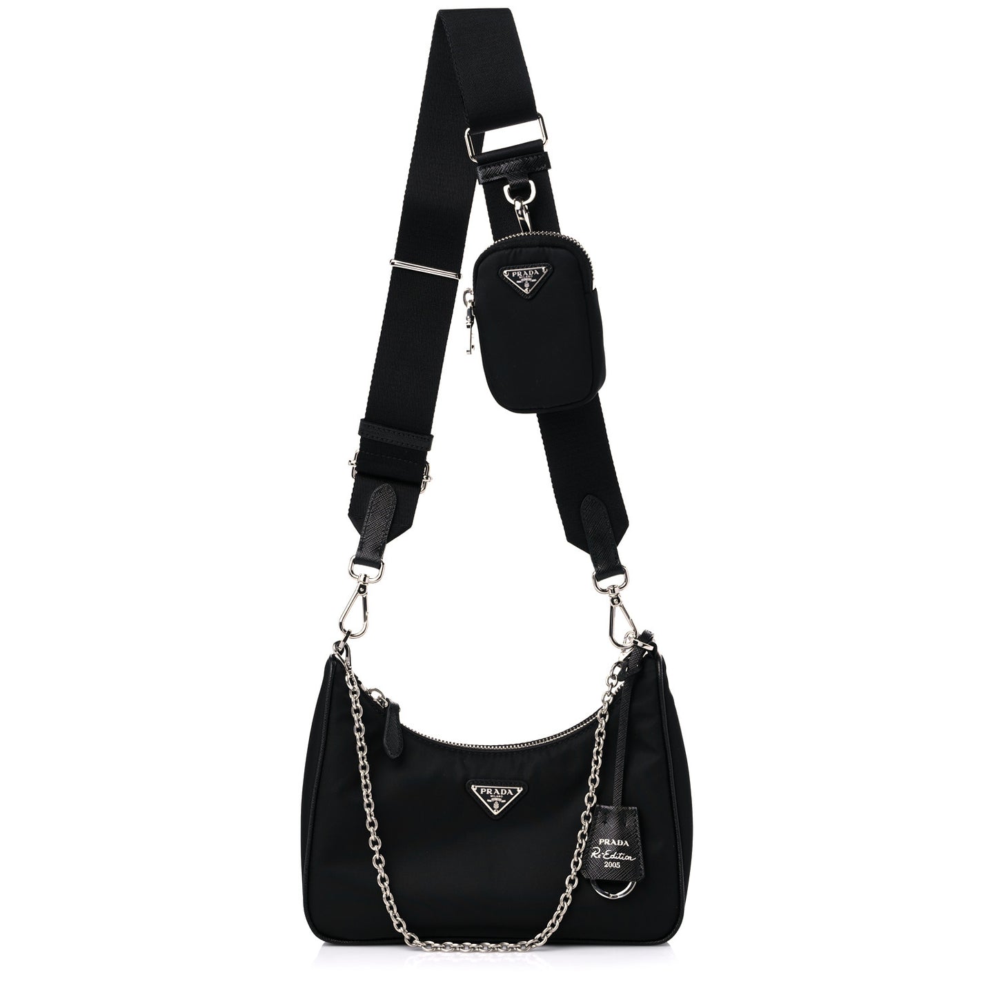 Nylon Re-Edition 2005 Shoulder Bag Black