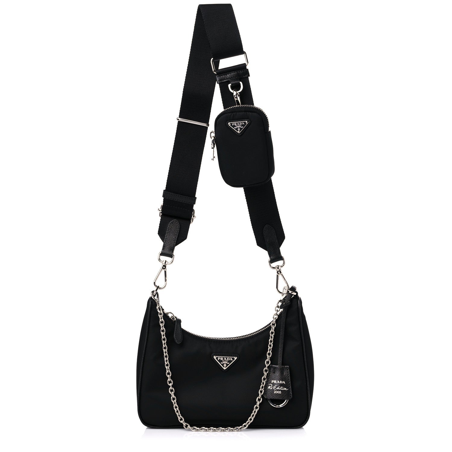 Prada Nylon Re-Edition 2005 Shoulder Bag Black 1 of 8
