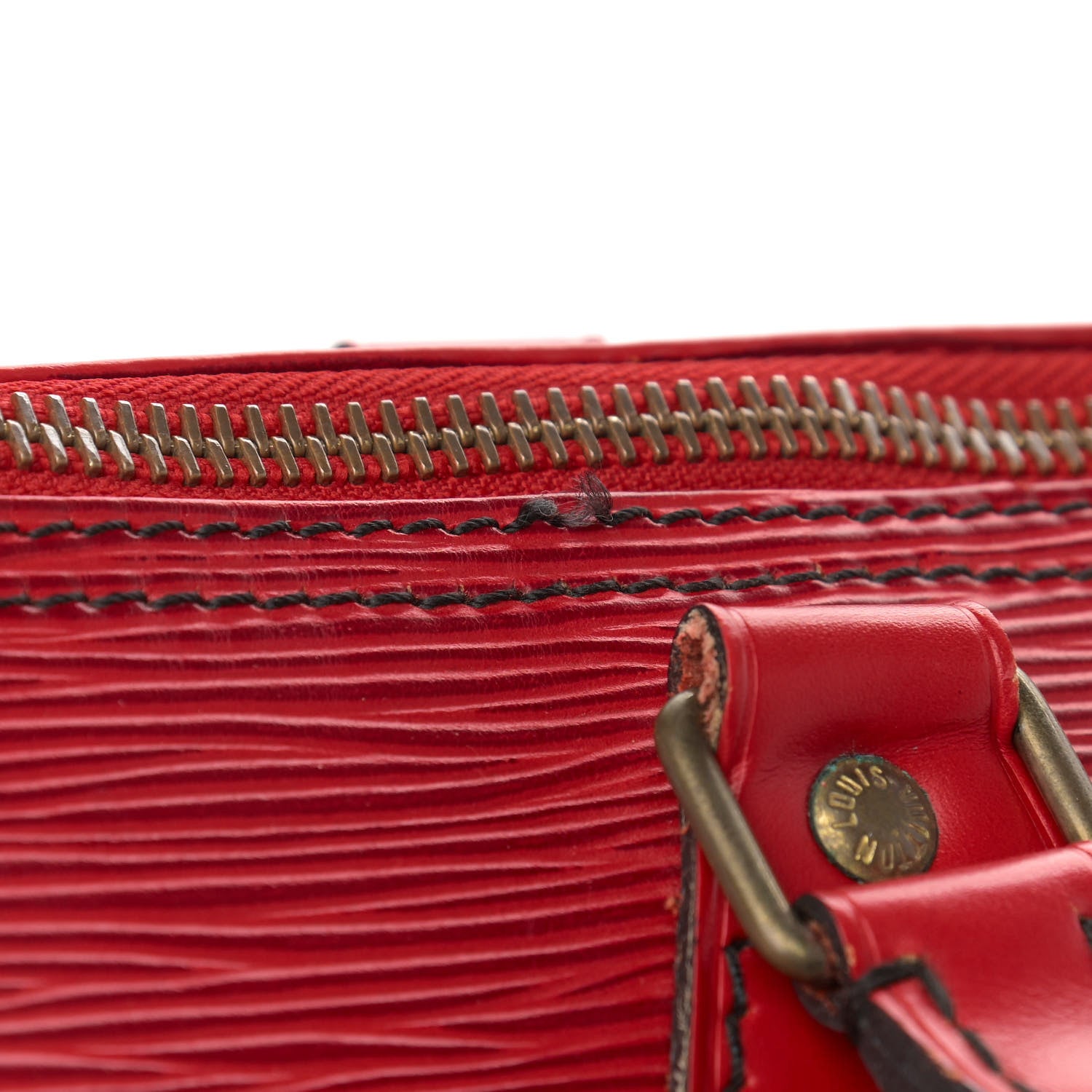 Louis Vuitton Epi Speedy 35 Castillan Red 14 of 16