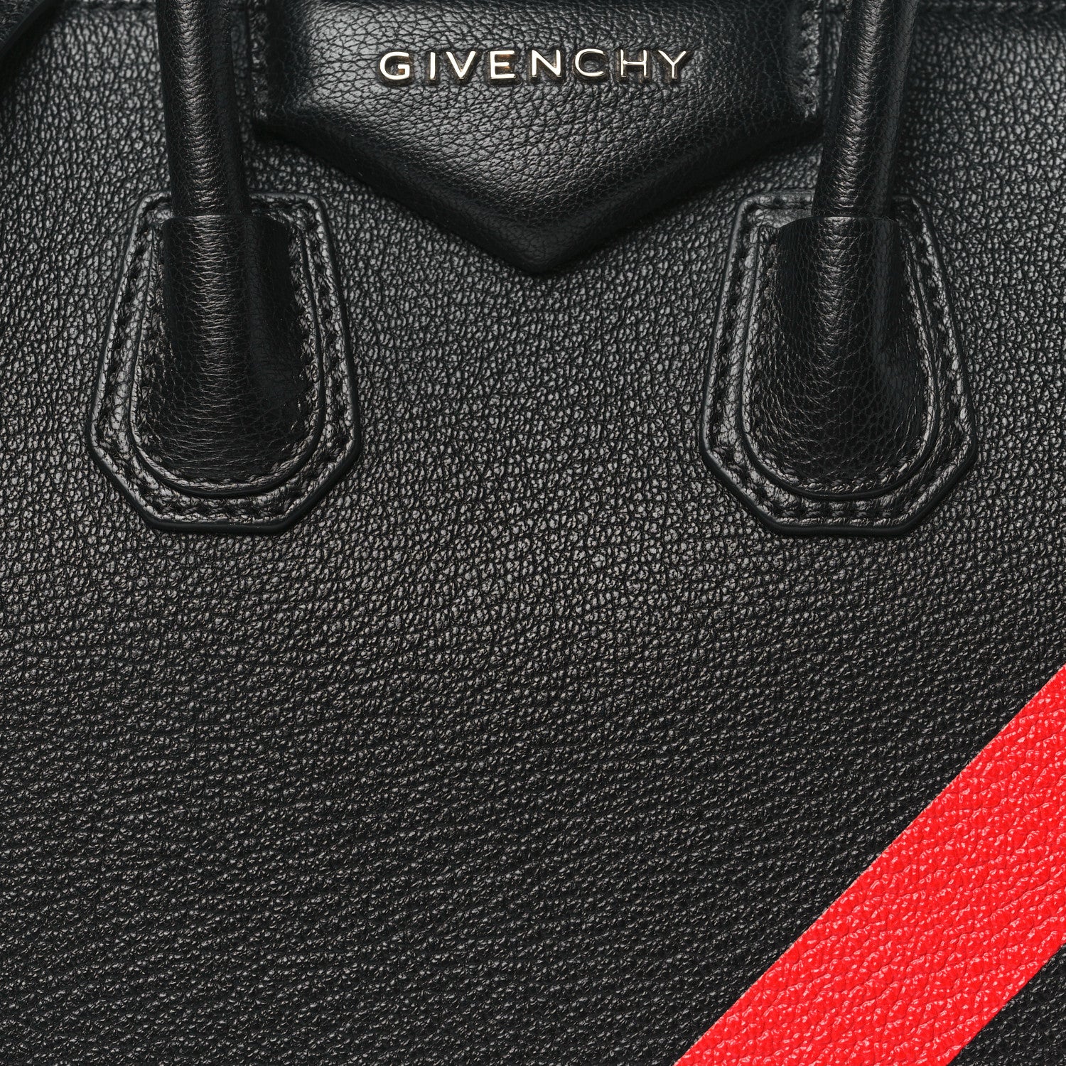 Givenchy Sugar Goatskin Striped Mini Antigona Black 8 of 10