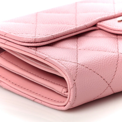 Chanel Caviar Quilted Medium Flap Wallet Pink 9 of 11