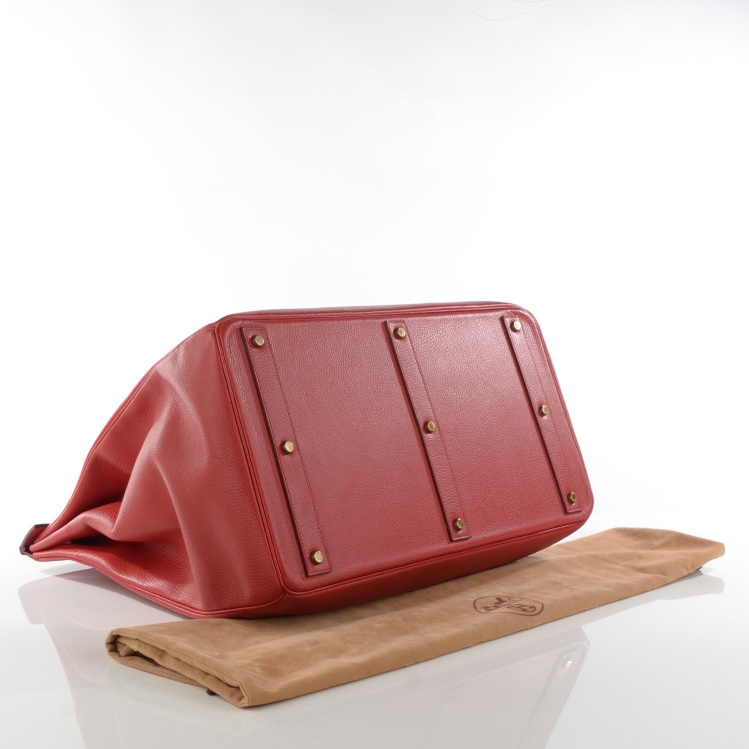 Hermes Ardennes HAC Travel Birkin 50 Rouge 11 of 15