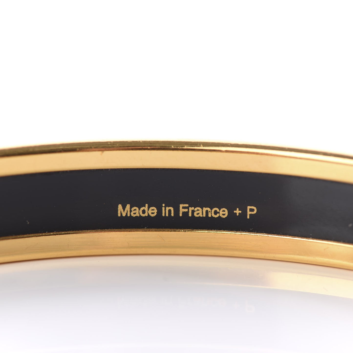 Enamel Printed Narrow Caleche Bracelet 65 Orange