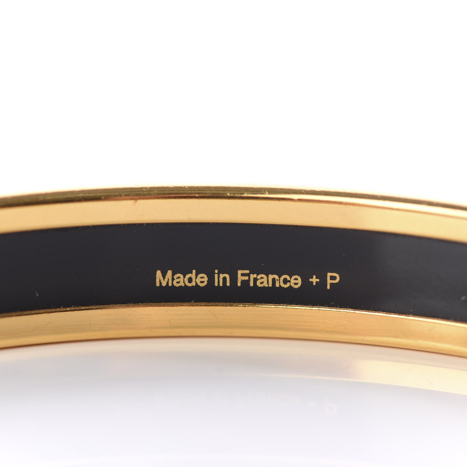 Hermes Enamel Printed Narrow Caleche Bracelet 65 Orange 4 of 5