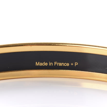 Hermes Enamel Printed Narrow Caleche Bracelet 65 Orange 4 of 5