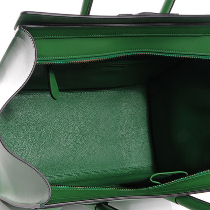Celine Palmelato Leather Mini Luggage Bag Grass Green 4 of 8