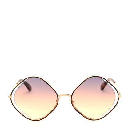 Chloe Metal Oversized Sunglasses CE159S Gold 2 of 7