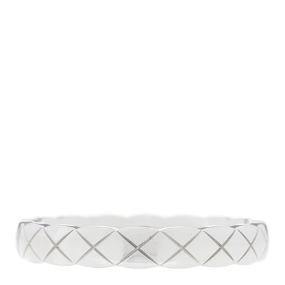 Chanel 18K White Gold Mini Coco Crush Ring 52 6 3 of 5