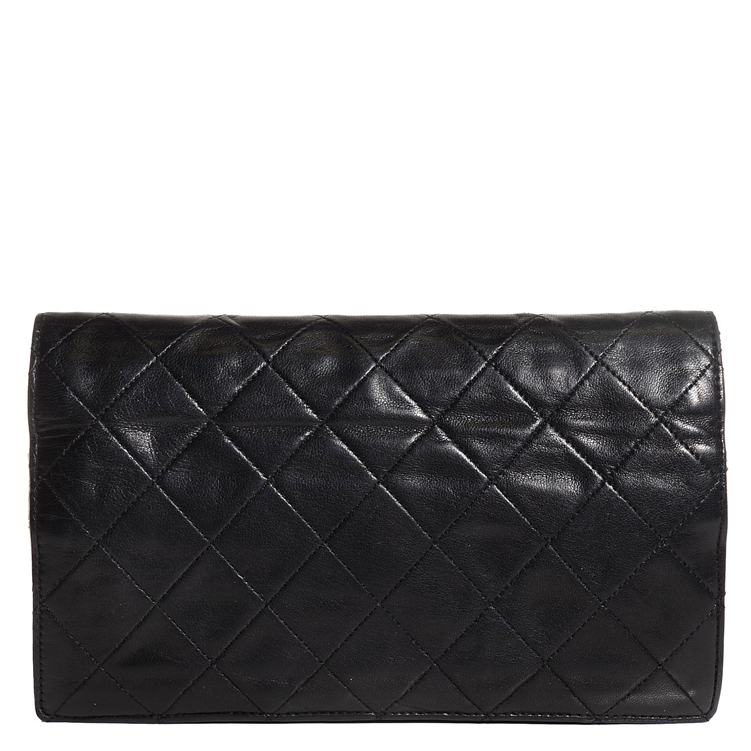 Chanel Lambskin Quilted Wallet Black 1 of 8