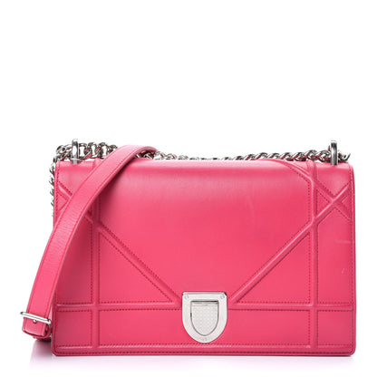 Christian Dior Lambskin Medium Diorama Flap Bag Fuchsia 1 of 14