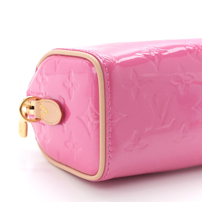 Louis Vuitton Vernis Monogram Nano Speedy Neon Pink 8 of 9