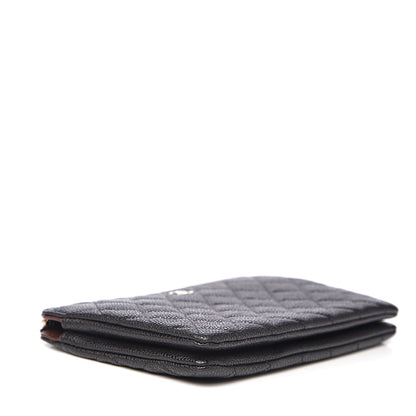 Chanel Caviar Quilted Small Zipped Pouch Black 3 of 9