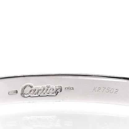 Cartier 18K White Gold LOVE Bracelet 17 5 of 6