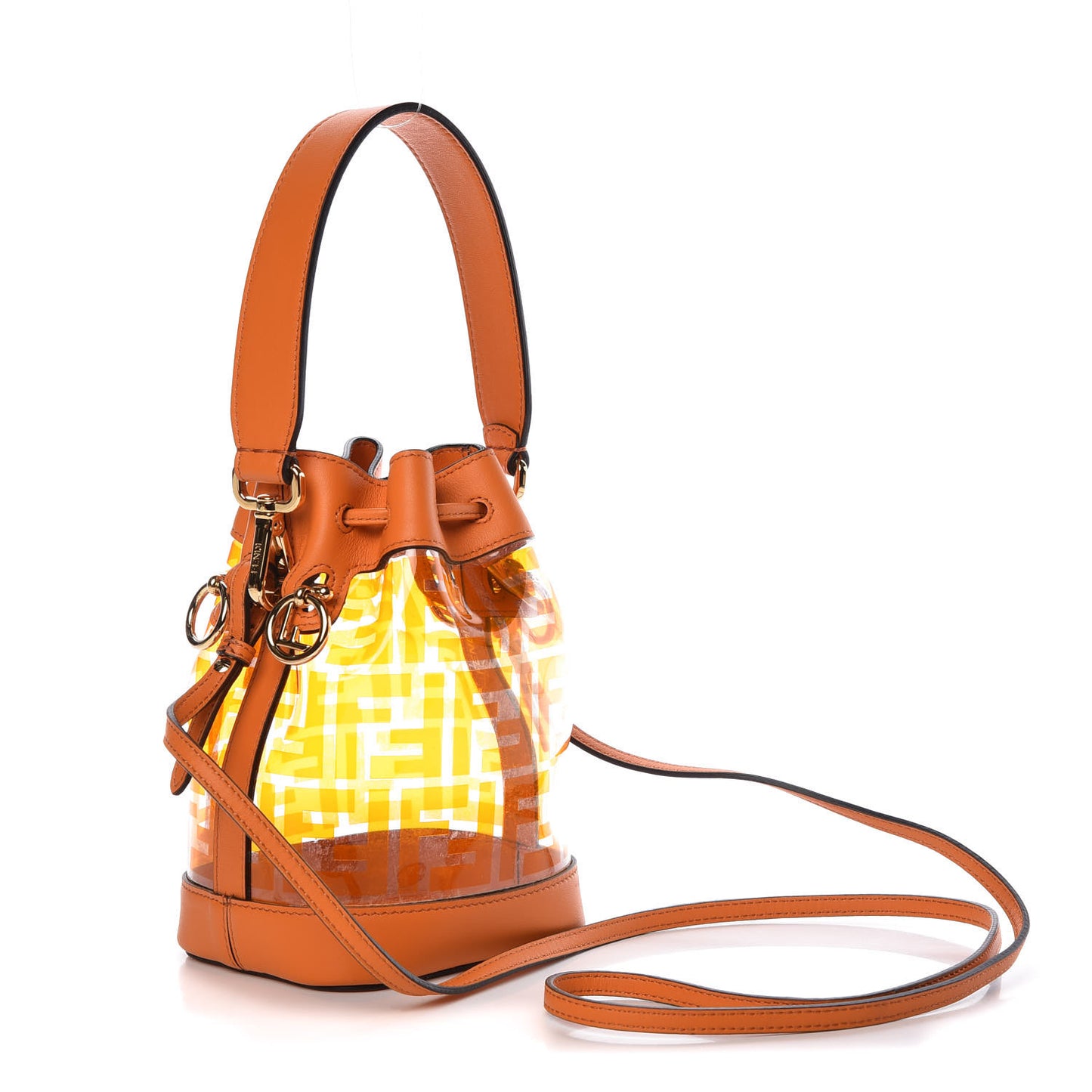 TPU FF Vitello Grace F is Fendi Mini Mon Tresor Bucket Bag Aranciata