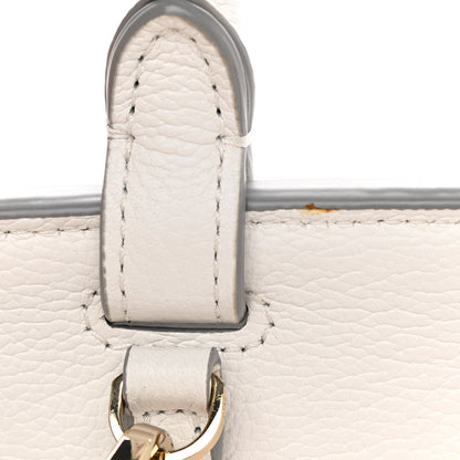MCM Grained Calfskin Medium Milla Convertible Backpack White Flake 9 of 14